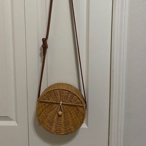 Abercrombie Rattan Crossbody Bag
